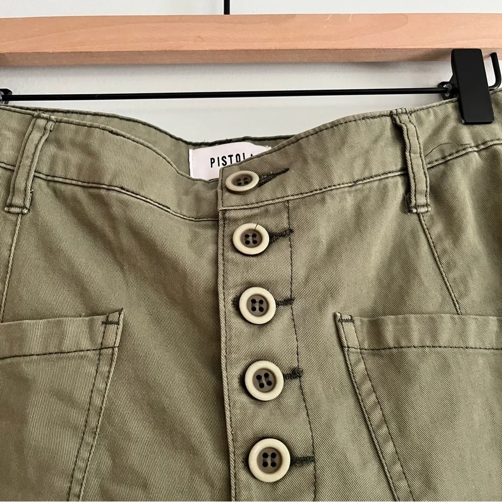 Pistola Tammy Star Trousers Size 24 Green Black - Picture 5 of 13